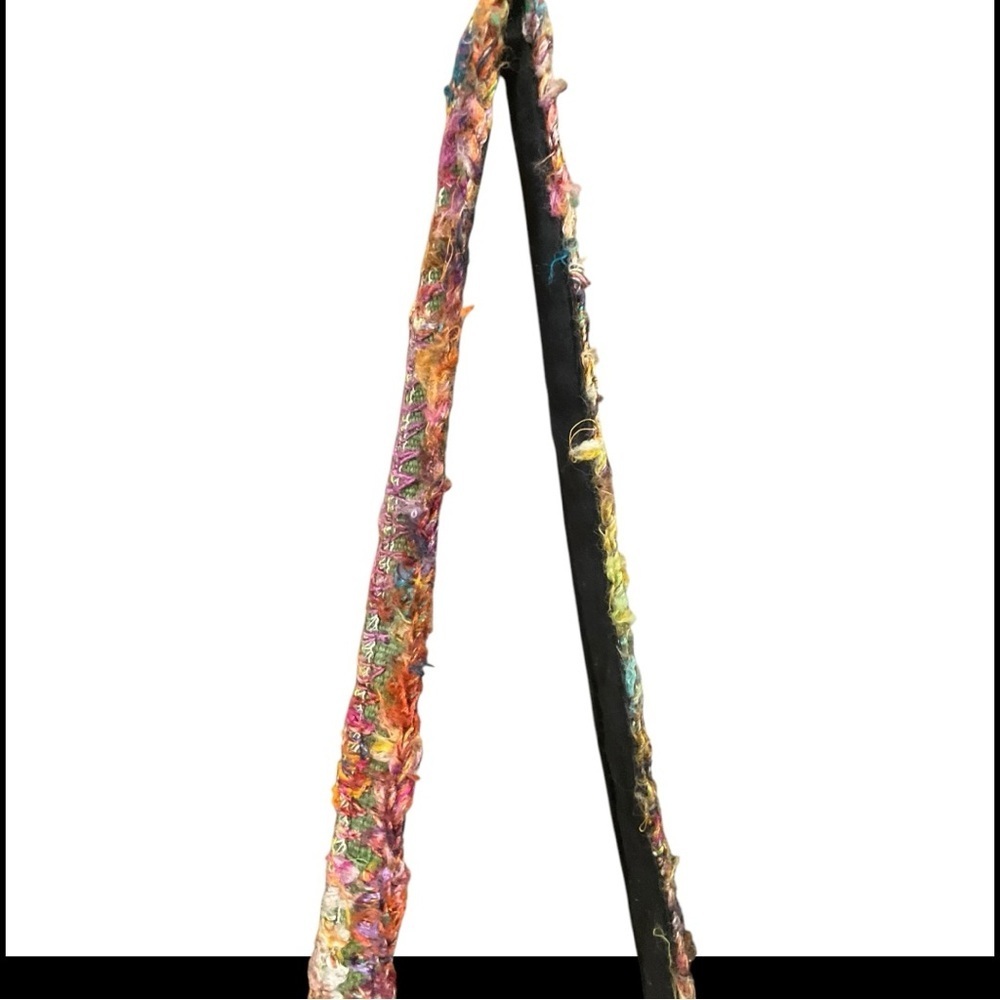 🌈 Boho Patchwork Festival Sling Bag Handmade Nepal‎ Crossbody Hippie Purse - Picture 7 of 8